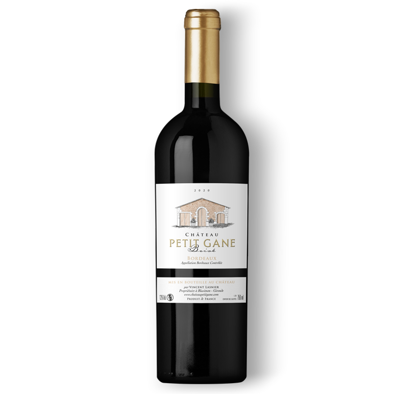 Vin rouge de Bordeaux boisé - Château Petit Gane à Blasimon