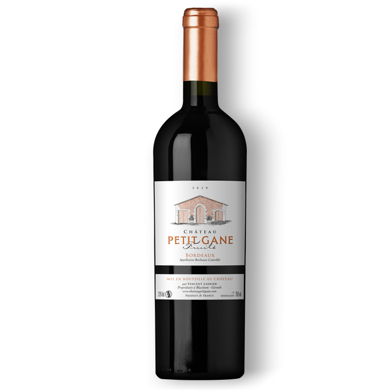 Vin rouge de Bordeaux fruité - Château Petit Gane à Blasimon